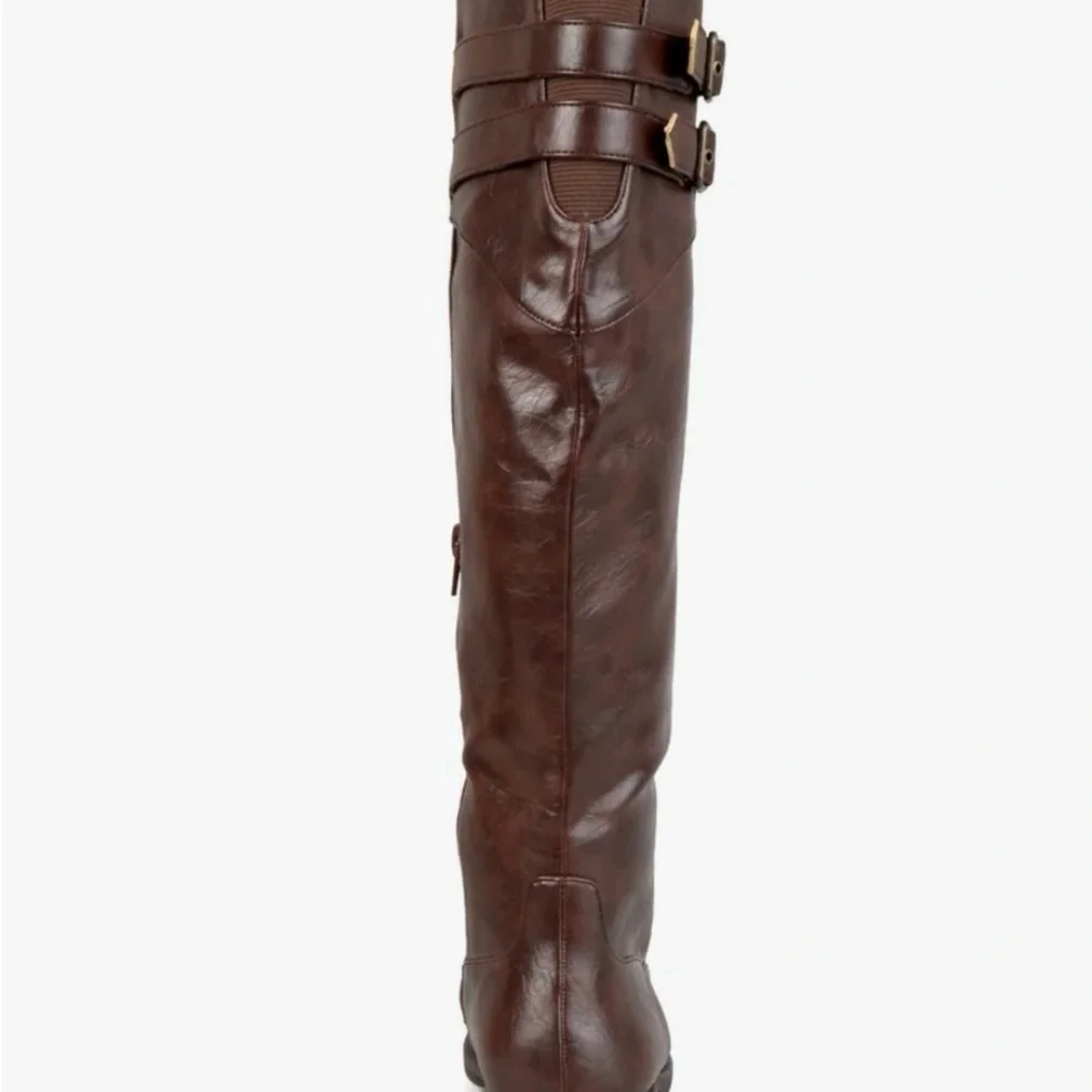 New Journee Collection Women's Tori Wide Calf Knee High Riding Boots size 9